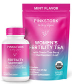 Pink Stork Fertility Bundle for Women - Conception Tea + Prenatal Vitamins