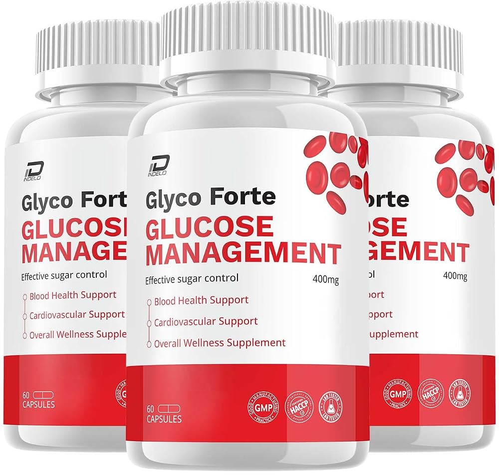 Indelo Glyco Forte Capsules Advanced Formula Energy Support - 180 Capsules