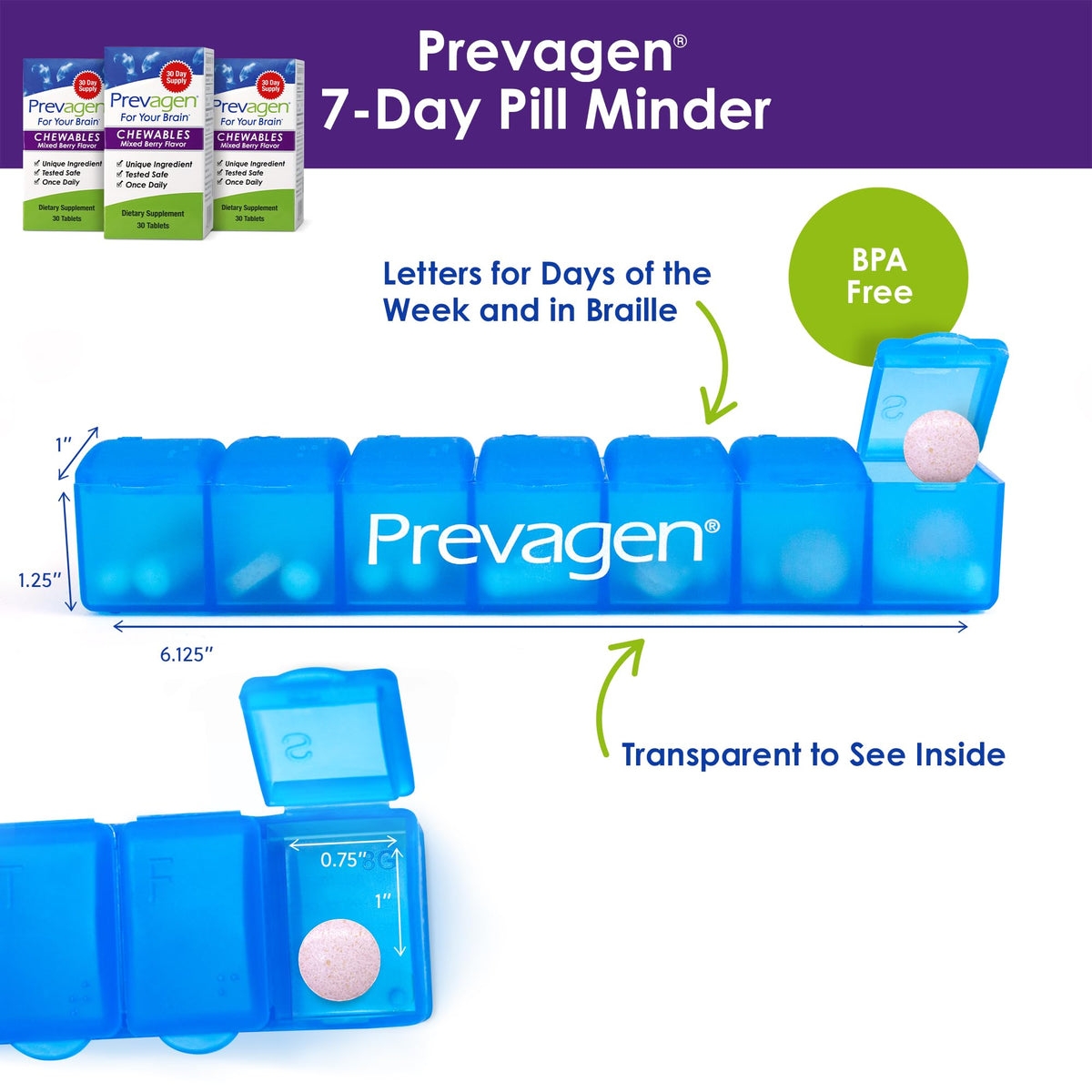 Prevagen Regular Strength Mixed Berry Brain Chewables - 90 Count - image 2