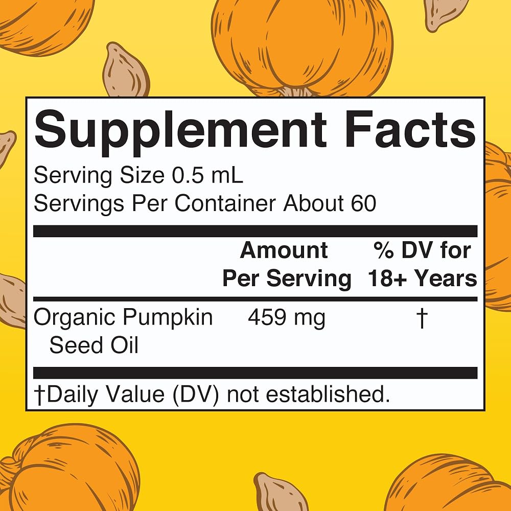 MARYRUTH'S Organic Pumpkin Seed Oil Liquid Drops - 1 Fl Oz - image 2