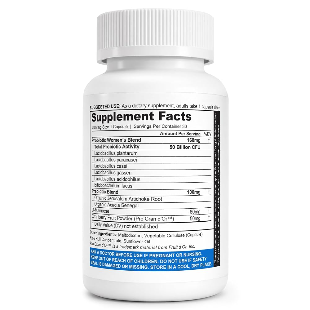NutraBlast Vaginal Probiotics for Women 50 Billion CFU - 30 Capsules - image 2