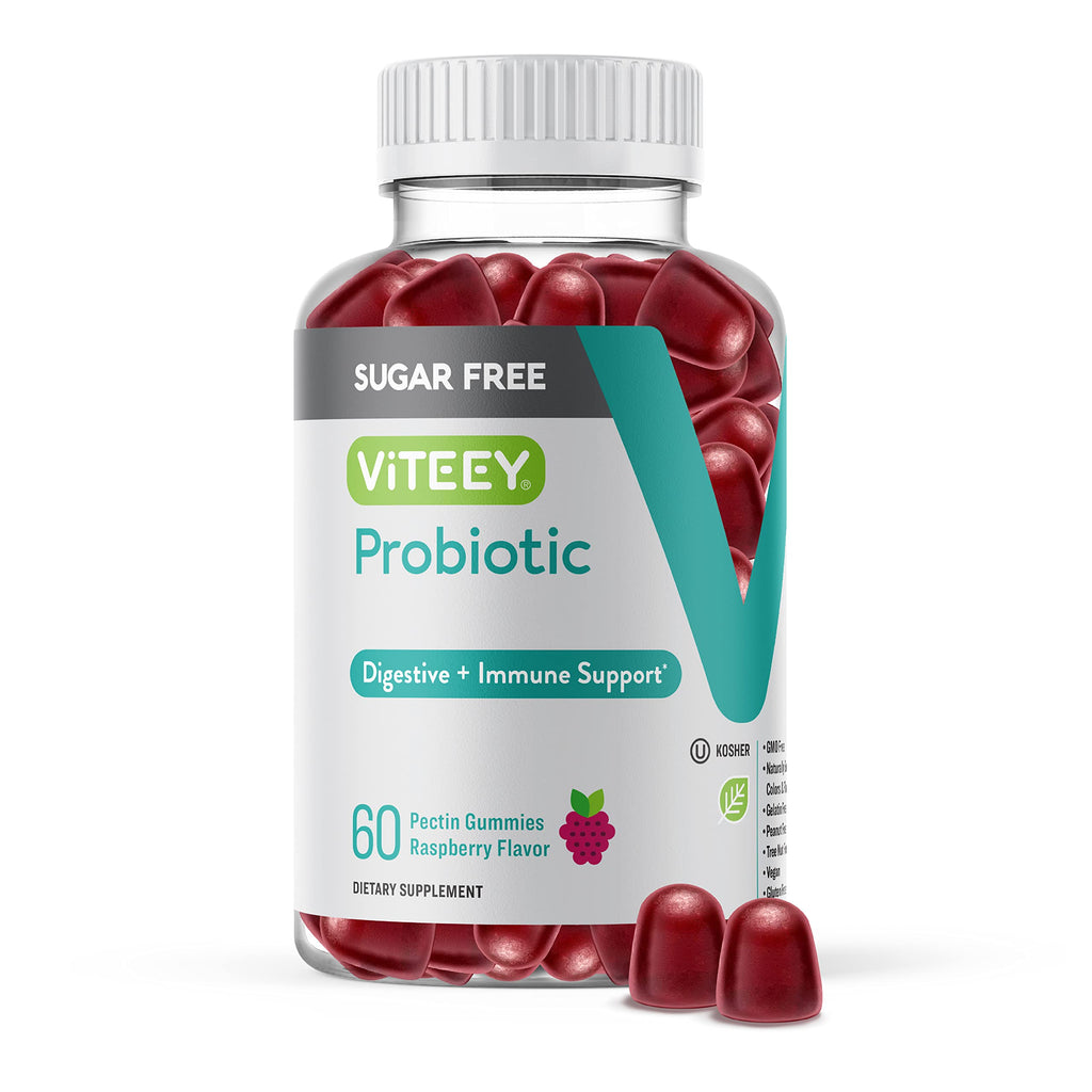 Viteey Probiotic Gummies for Women, Men & Teens - 60 Gummies