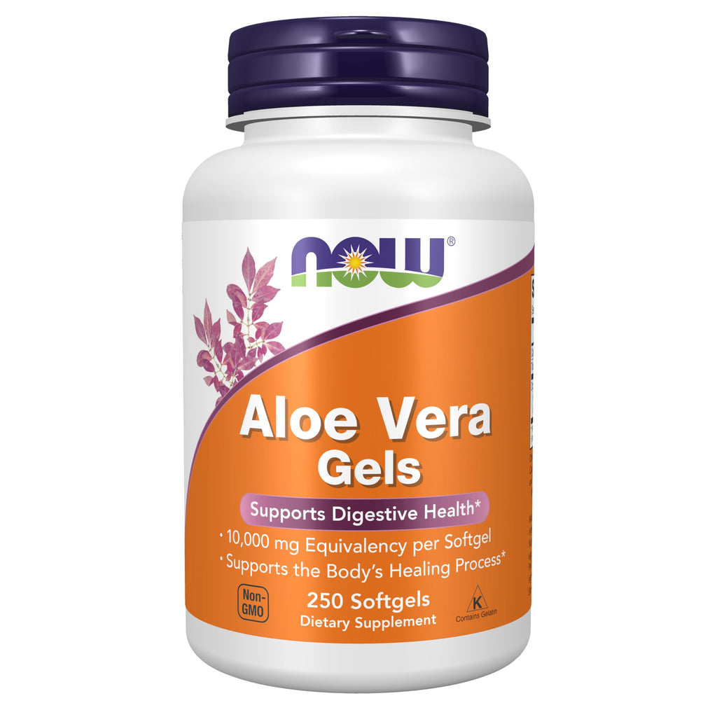 NOW Aloe Vera Digestive Support Softgels - 250 Count