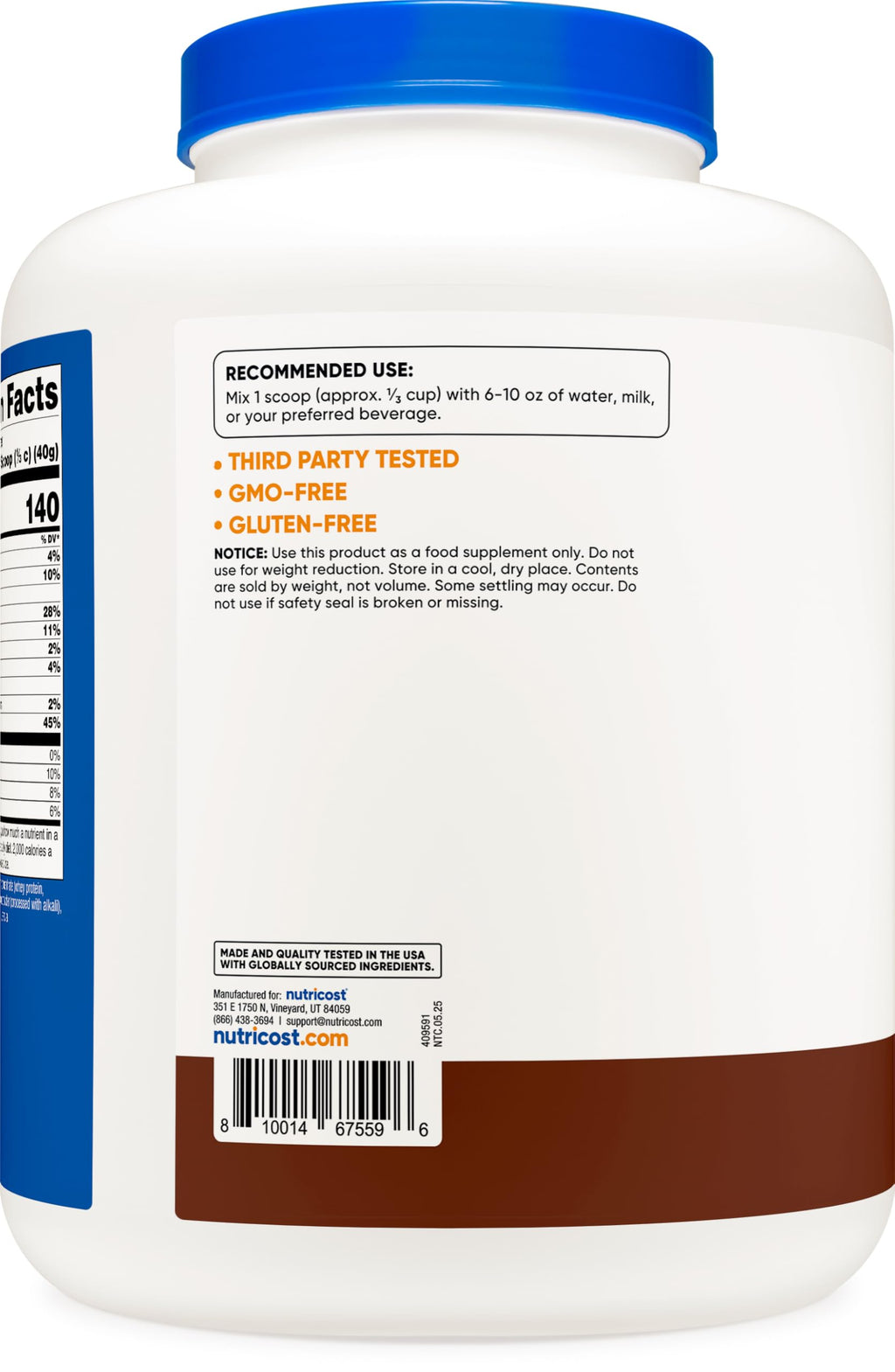 Nutricost Grass-Fed Whey Protein Concentrate - Undenatured