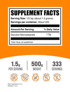 BulkSupplements.com Glycerol Monostearate Powder