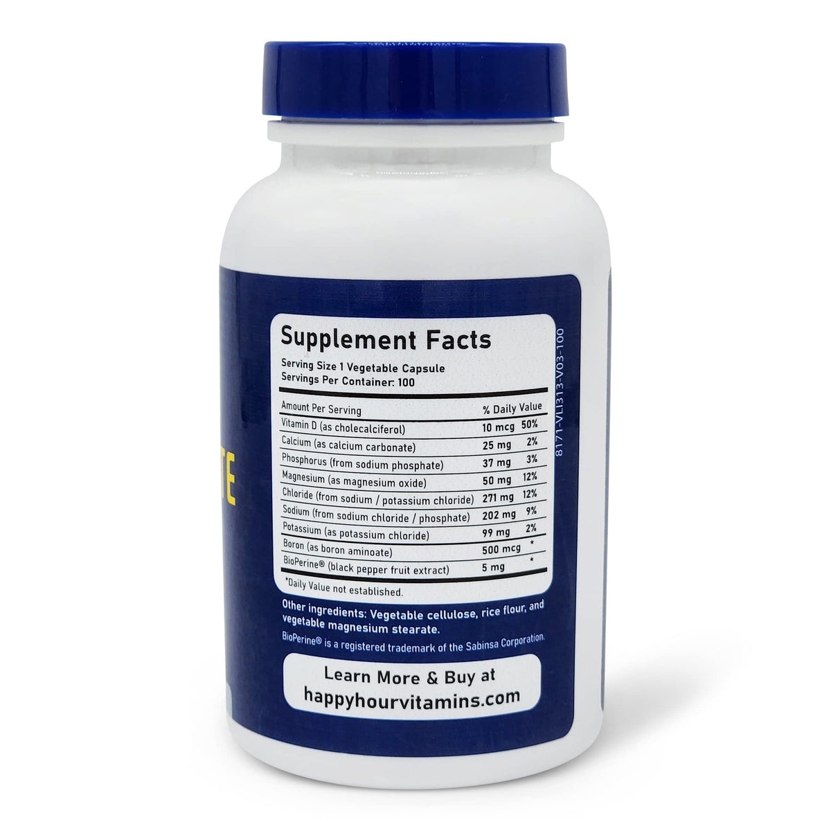 Happy Hour Vitamins Electrolyte Pill - 100 Vegetarian Capsules - image 7