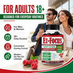 Ez-Focus Lion's Mane Mushroom Gummies for Focus & Memory - 60 Gummies - image 7