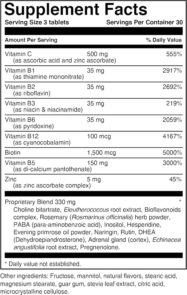 VitaminMed Stress and Adrenal Support Chewable Tablets - 90 Count - image 4