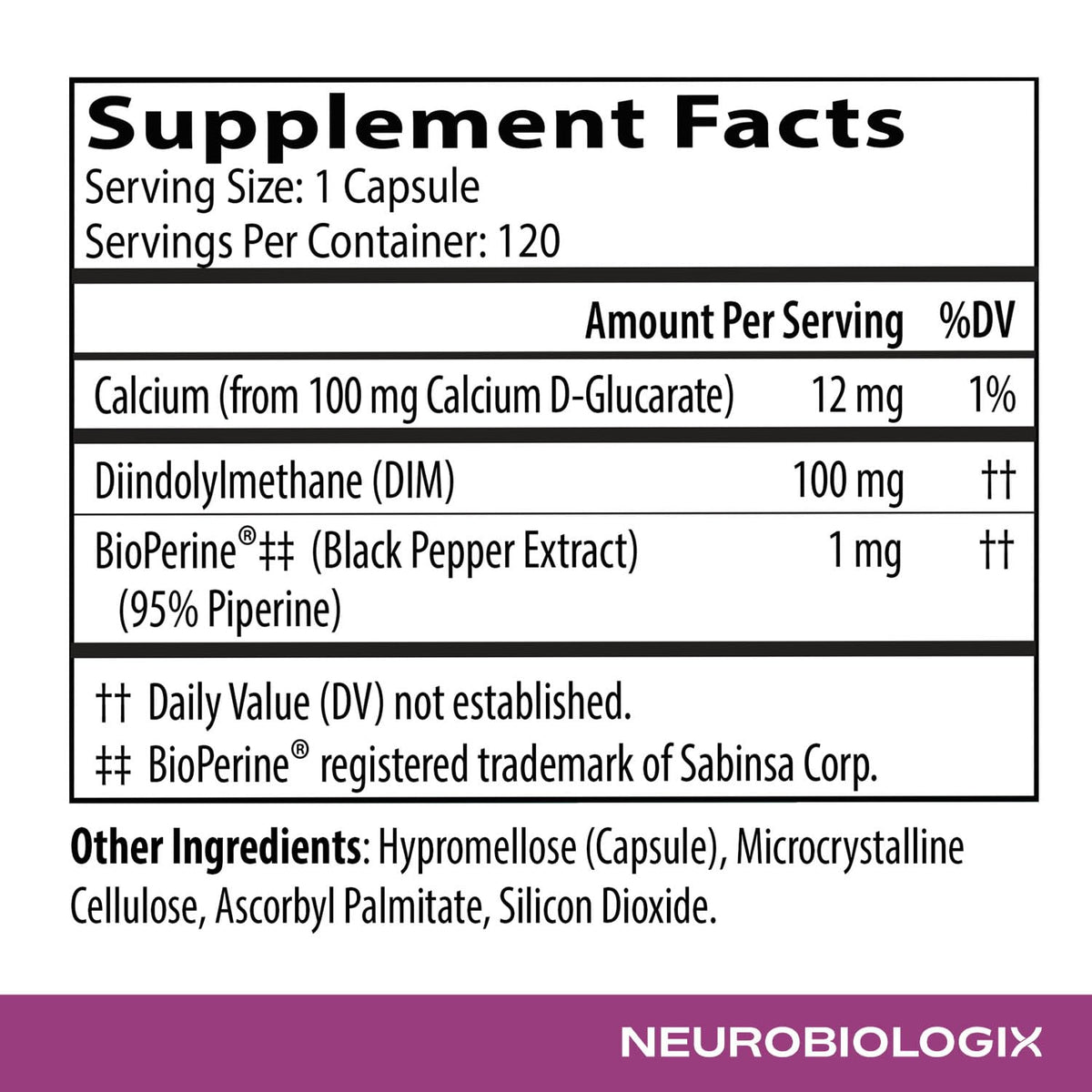 Neurobiologix DIM Pro Hormone Support - 60 Capsules - image 5