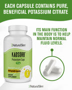 NaturalSlim Natural Potassium Citrate Gluconate 99 mg - Kadsorb