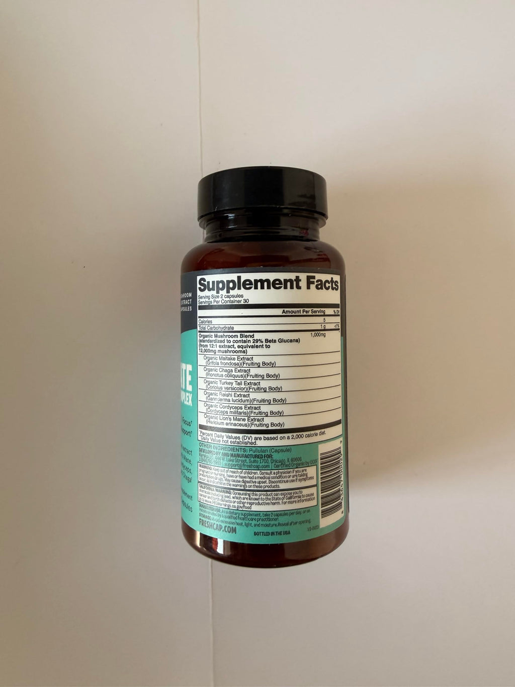 FreshCap Mushrooms Ultimate Mushroom Complex - 60 Capsules - image 8