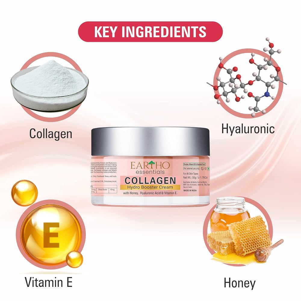 Eartho Essentials Ayurvedic Collagen Hydro Booster Cream - 50g - image 2