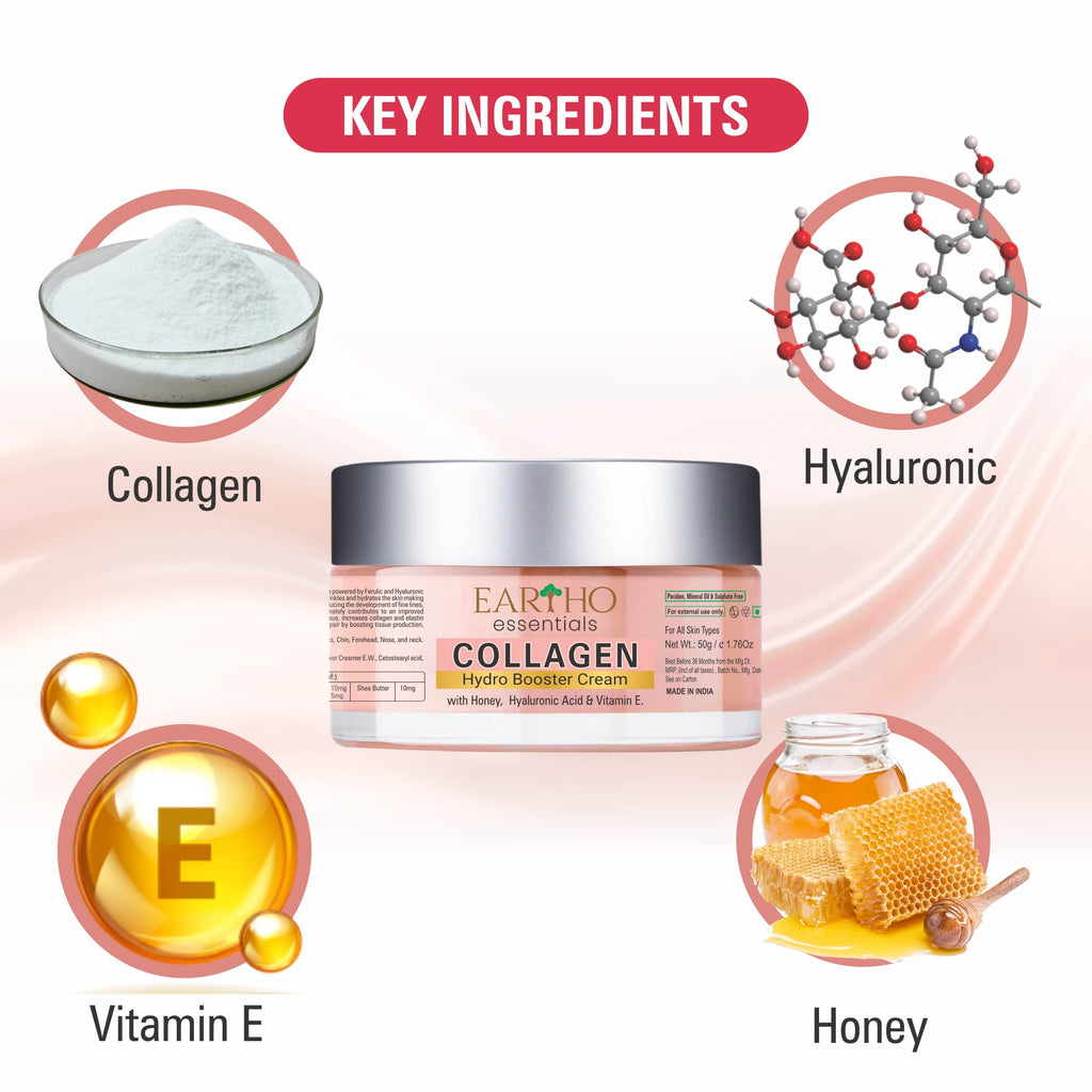Eartho Essentials Ayurvedic Collagen Hydro Booster Cream - 50g - image 2