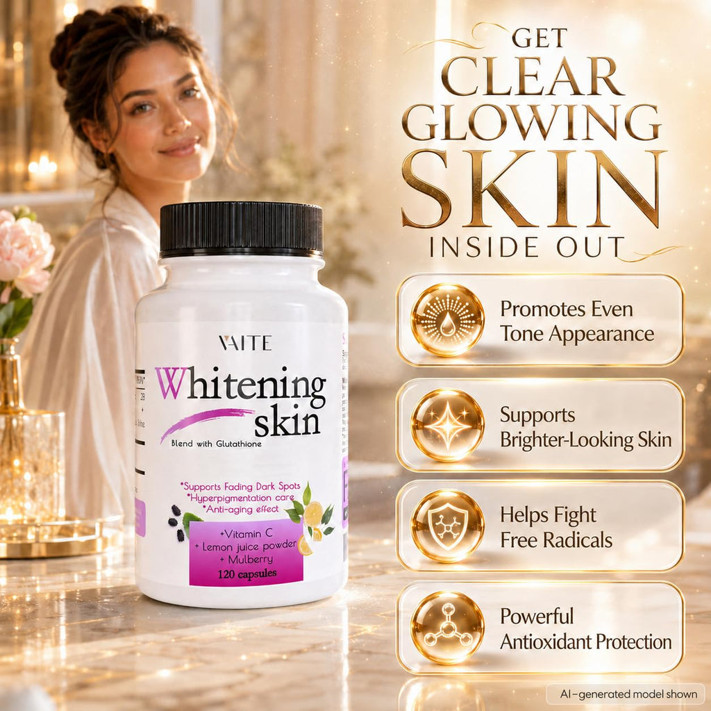 VAITE Glutathione Whitening Pills Skin Support - 120 Capsules - image 2