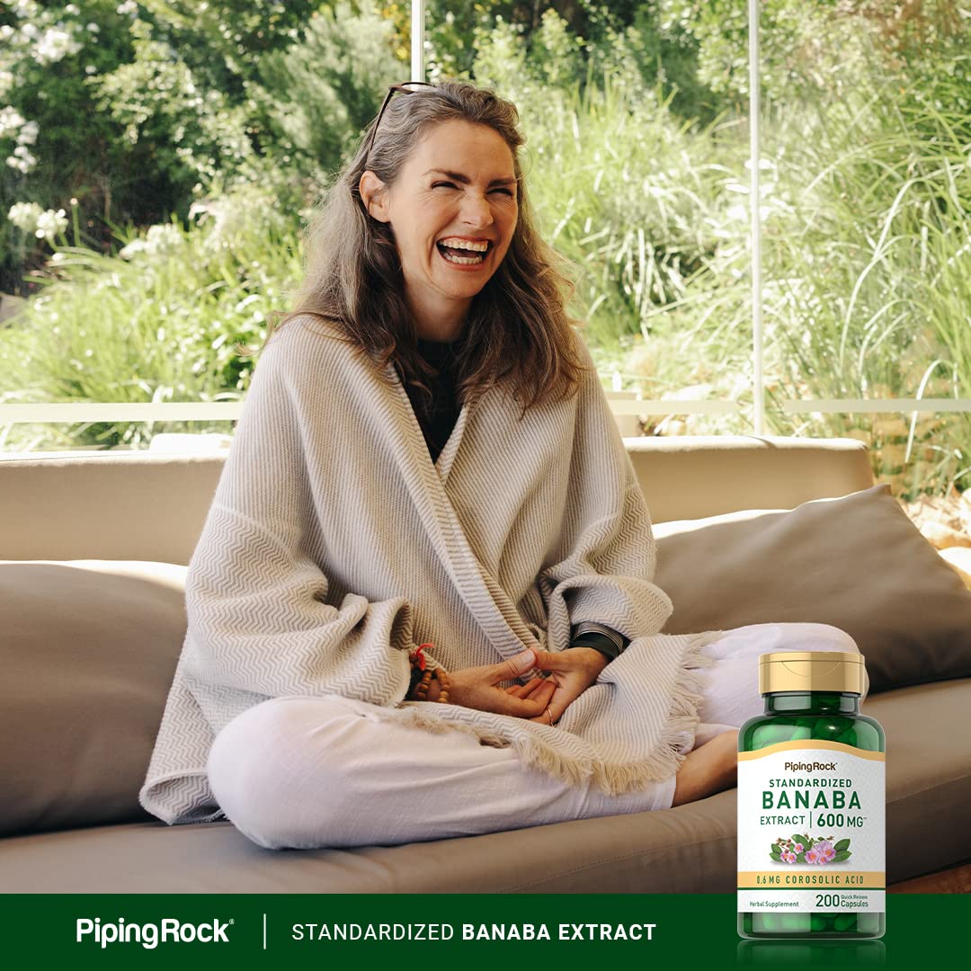 Piping Rock Banaba Leaf Extract Capsules - 200 Count - image 6