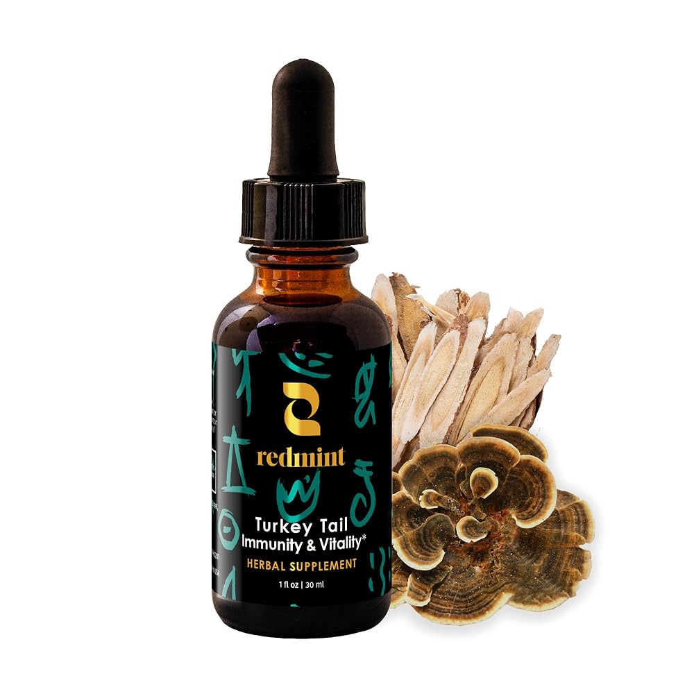 Redmint Lion's Mane and Turkey Tail and Cordyceps Mushroom Herbal
