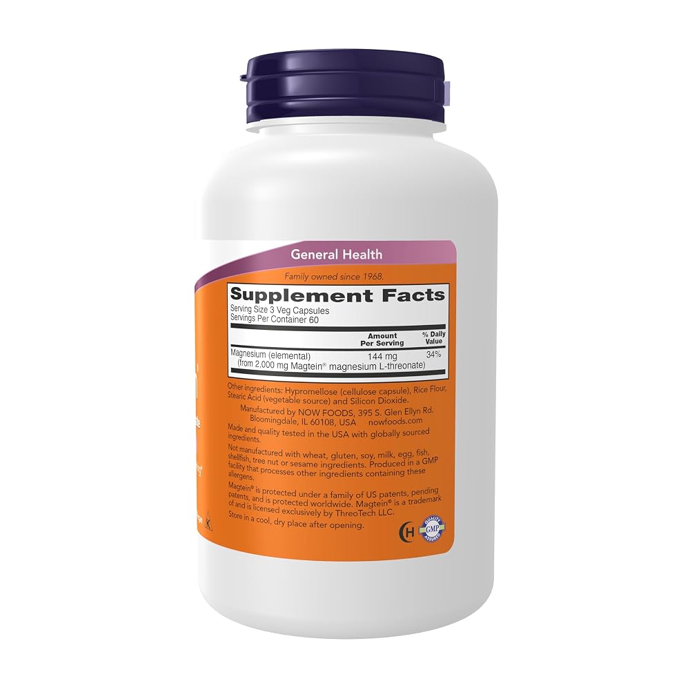 Now Supplements, Magtein™ with Patented Form of Magnesium (Mg)