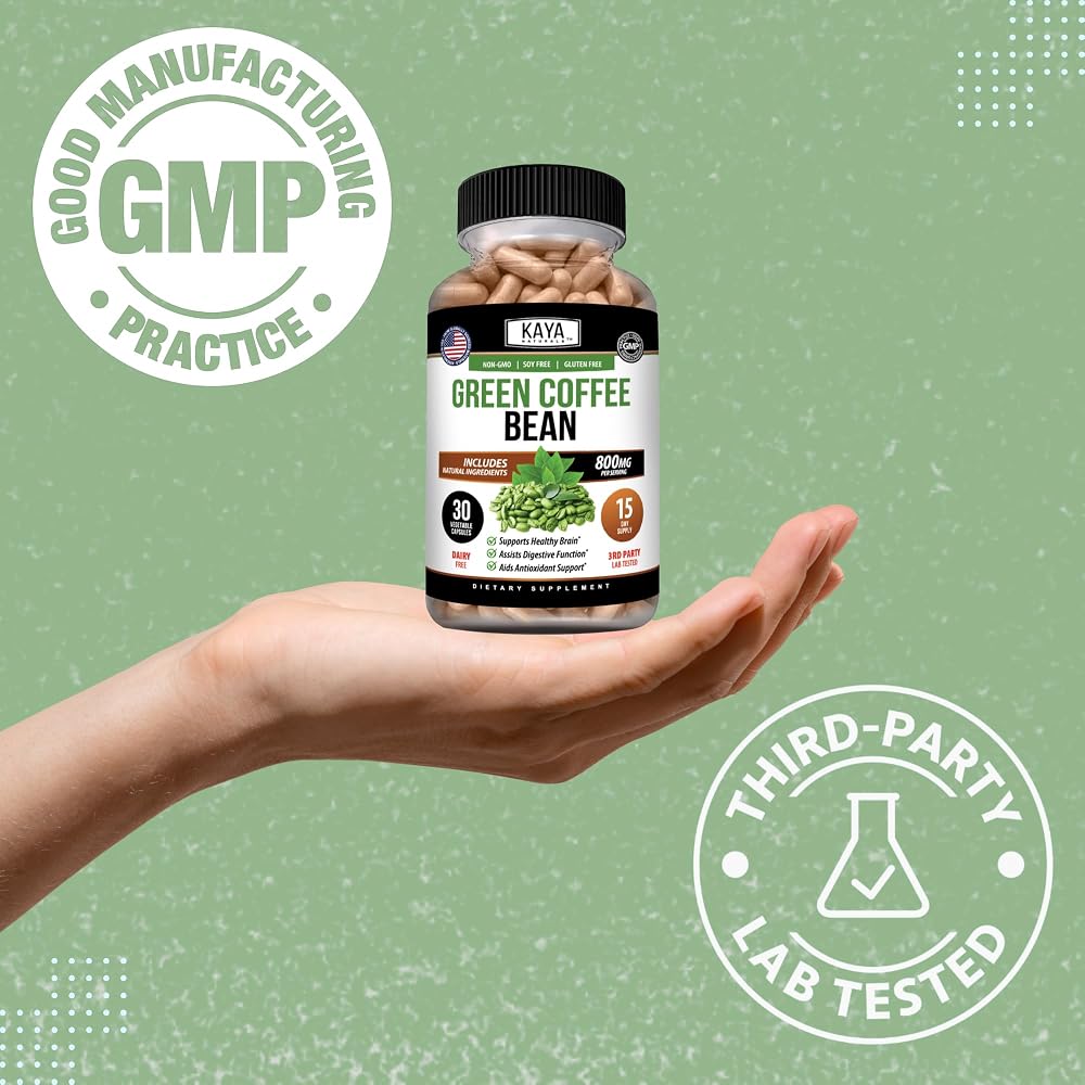 Kaya Naturals Green Coffee Bean Extract - 30 Vegetarian Capsules - image 7