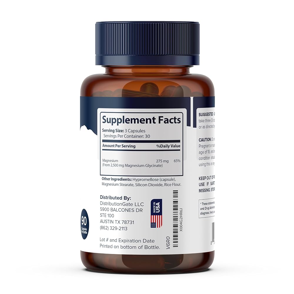 NutriLife Magnesium Glycinate 275 mg - 90 Vegan Capsules - image 2