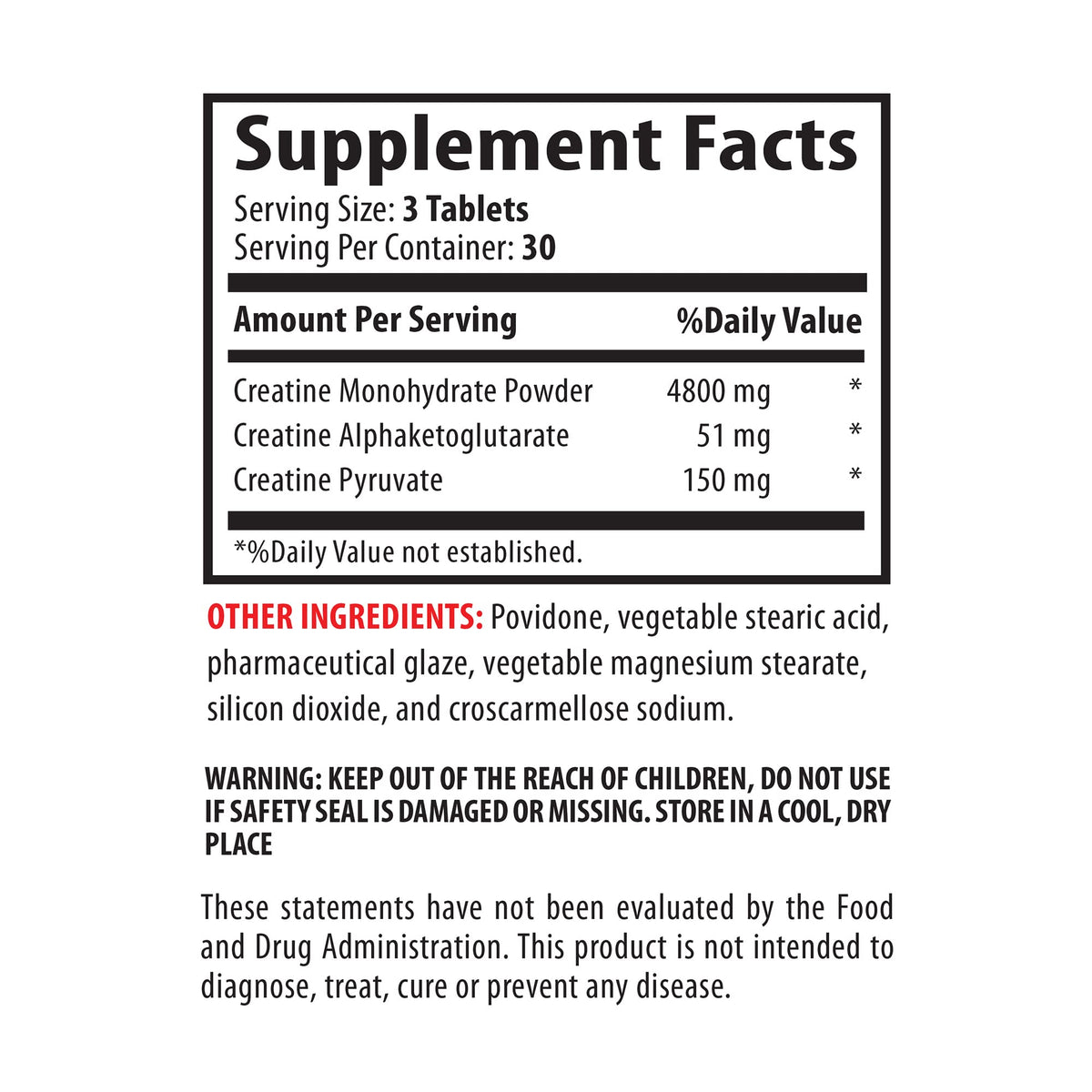 VIP Supplements Creatine Tri-Phase Muscle Gain - 90 Tablets - image 8