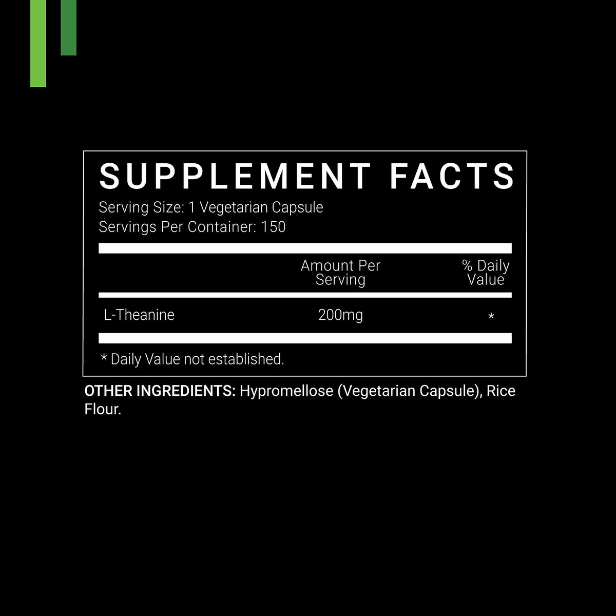 SYMNUTRITION L-Theanine 200mg - 150 Vegetarian Capsules - image 2
