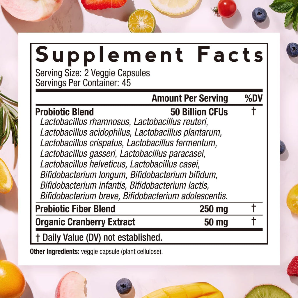Doctor's Recipes Women's Probiotic 50 Billion CFU 16 Strains