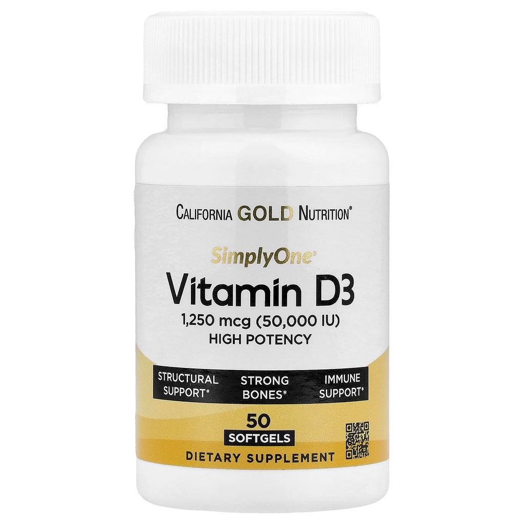 SuperNutrition SimplyOne Vitamin D3 50,000 IU - 50 Day Supply