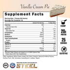 Steel Supplements Whey-ISO Whey Protein Isolate Powder Supplement