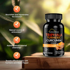 Kailash Herbals Triphala Turmeric Curcumin 1950mg - 100 Vegan Capsules - image 2