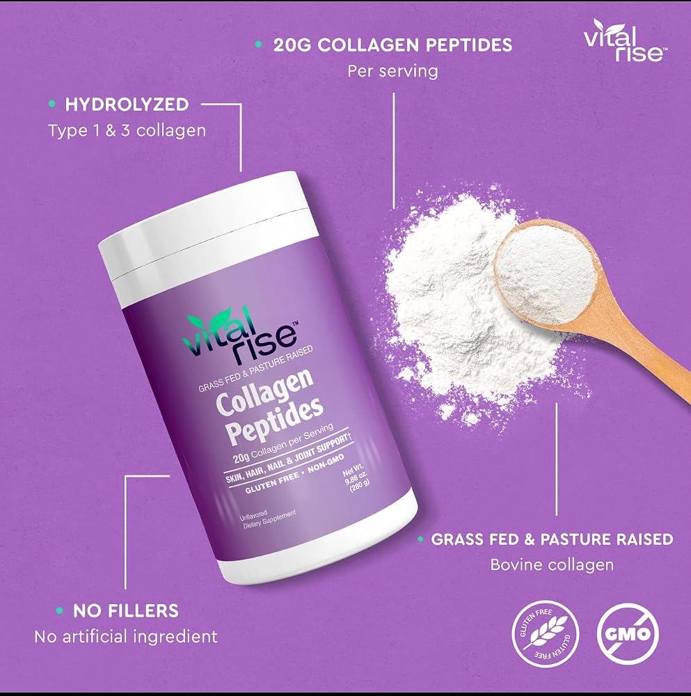 Vital Rise Hydrolyzed Collagen Powder Type I & III - 280g - image 6