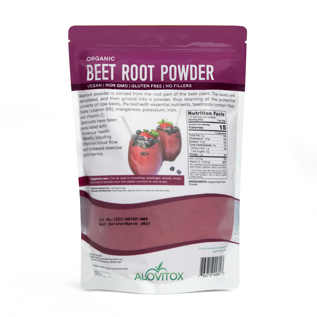 Alovitox Beet Root Powder USDA Organic - 1 Pound - image 5