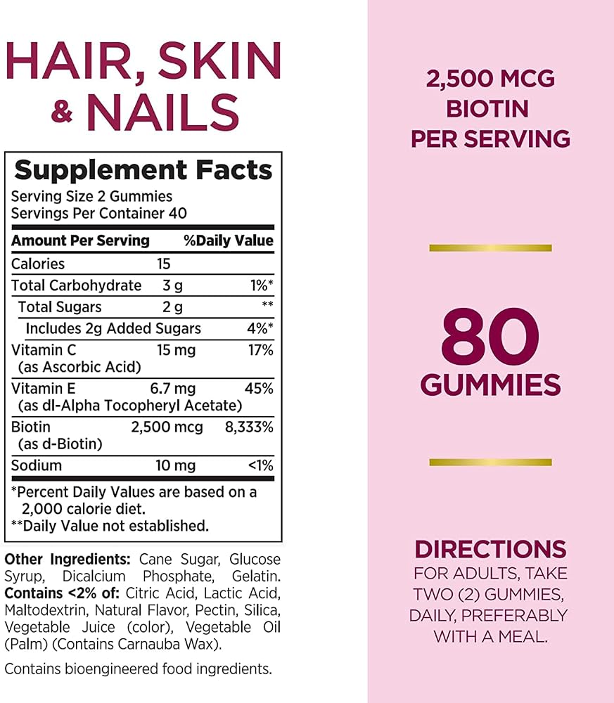 Nature's Bounty Hair, Skin & Nails Biotin Gummies - 400 Count - image 9