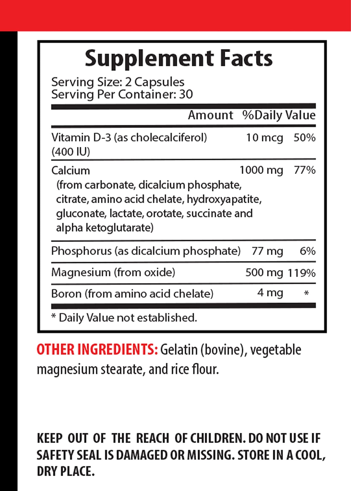 VIP Supplements Calcium Magnesium Supplement with Vitamin D-3 - 60 Capsules - image 2
