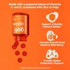 Goli Triple Action Immune Gummies with Vitamin C, D & Zinc - 180 Count - image 3