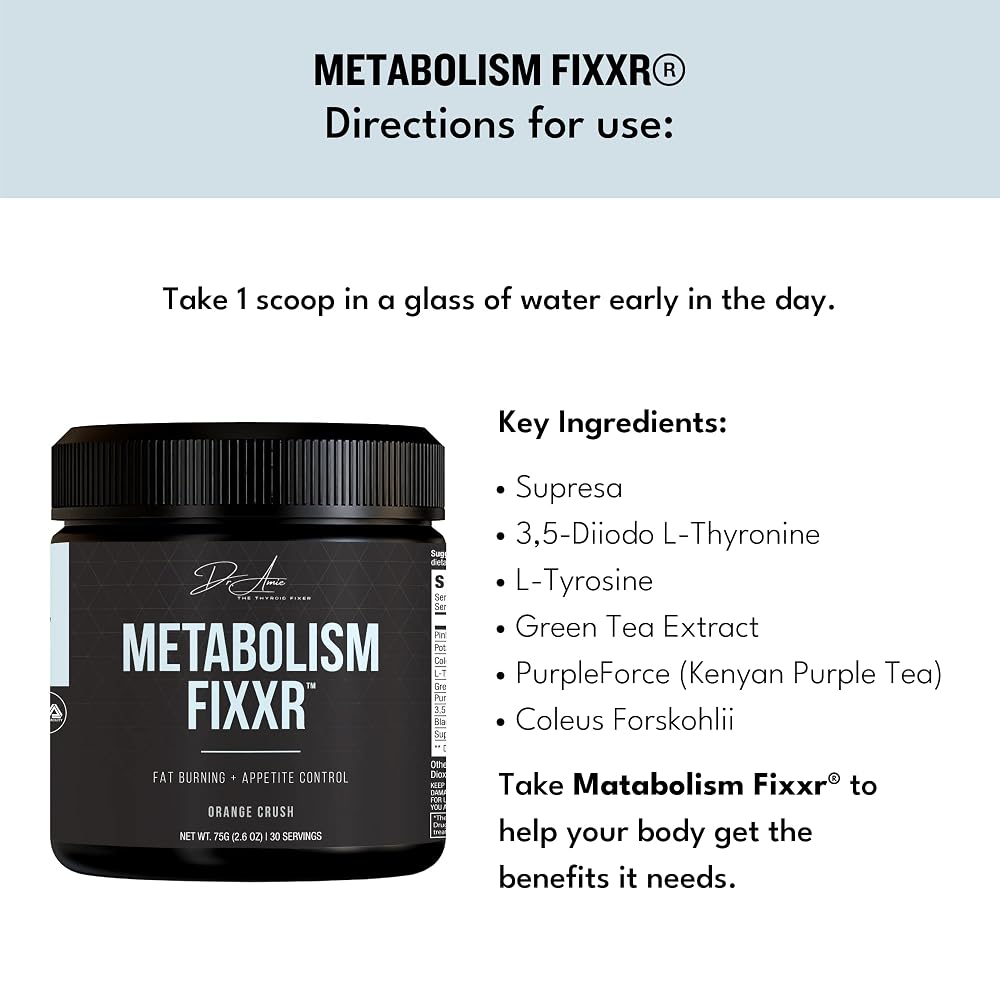 Fixxr Metabolism Support Powder Orange Crush - 30 Servings - image 5