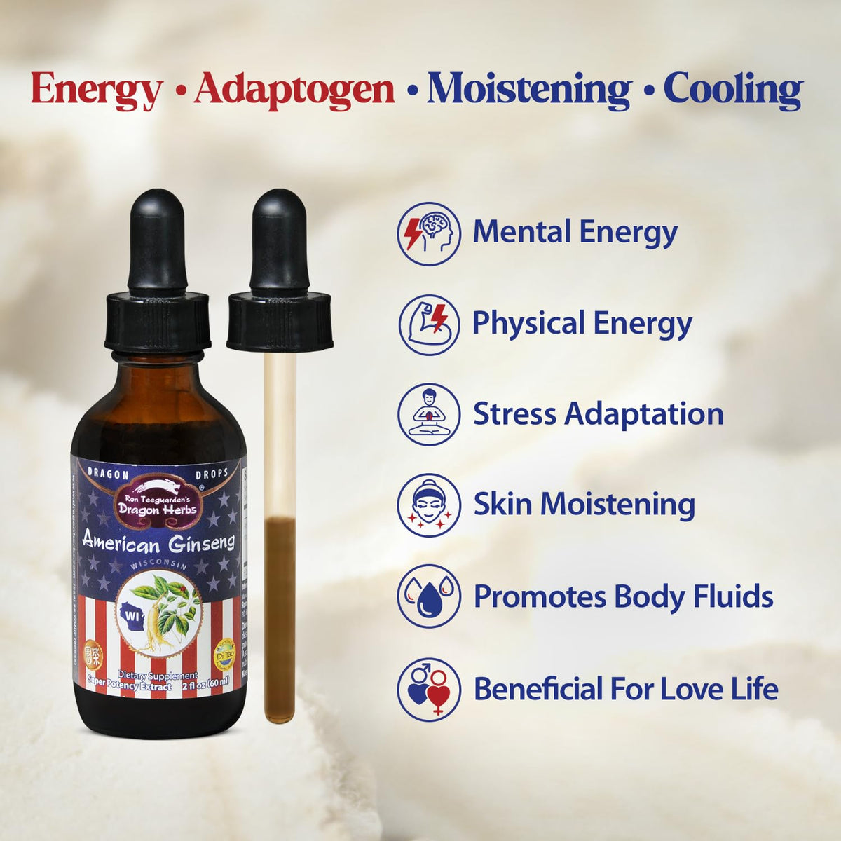 Dragon Herbs American Ginseng Drops Liquid Supplement - 2 fl oz - image 3
