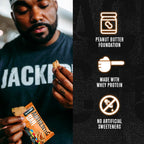 Jacked Factory Authentic Bar Peanut Butter Candy Protein Bars - 12 Pack - image 6