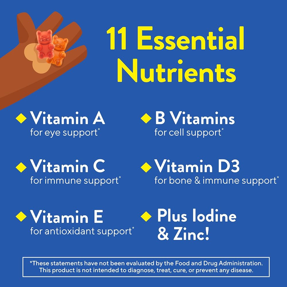 Lil Critters Kids Multivitamin Plus Fiber Gummies No Sugar Added - 100 Count - image 3