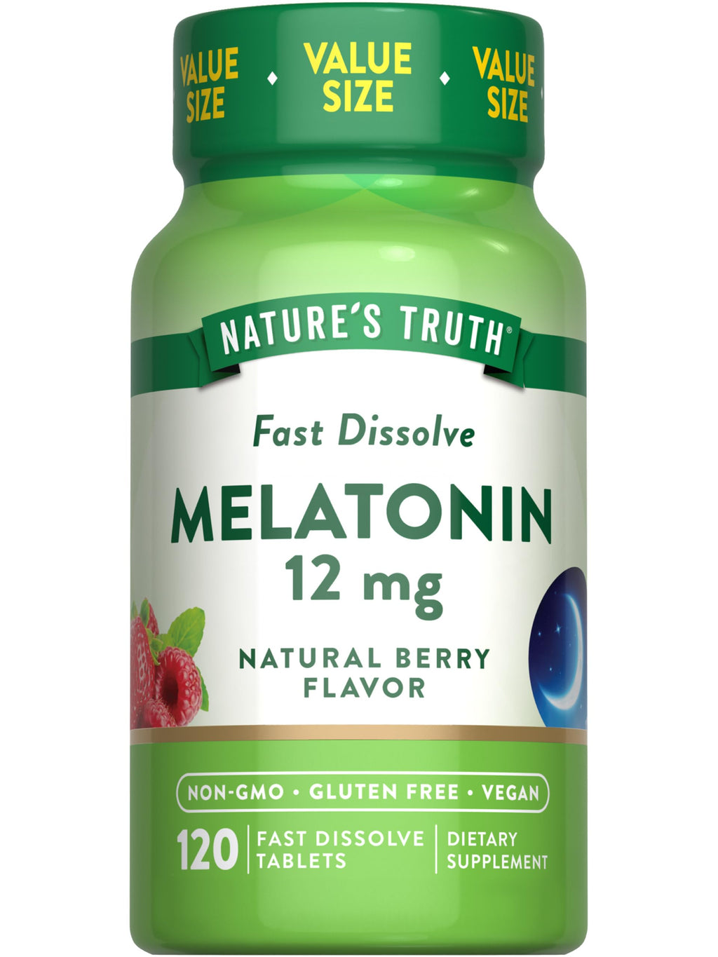 Nature's Truth Melatonin 12mg Tablets - 120 Count