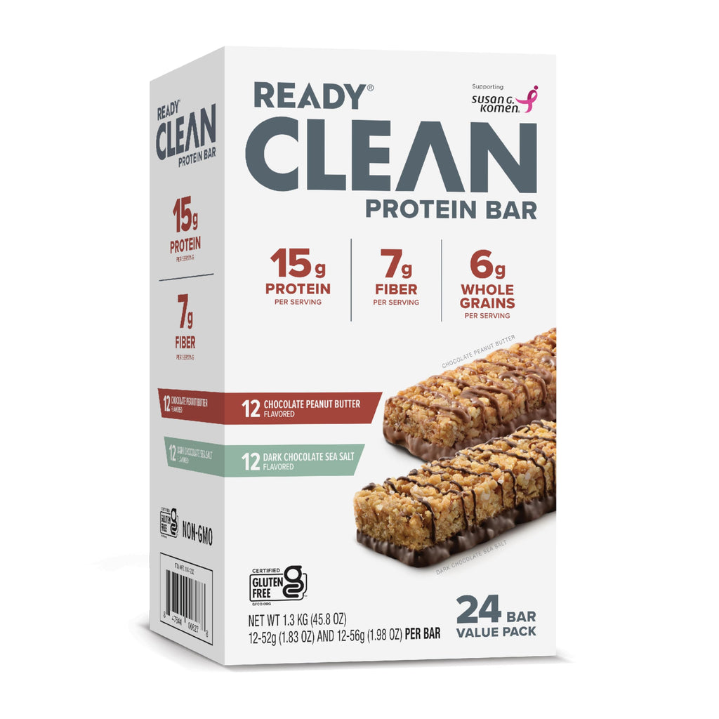 Ready Protein Bars Variety Pack, 15g Protein - 24 Bars