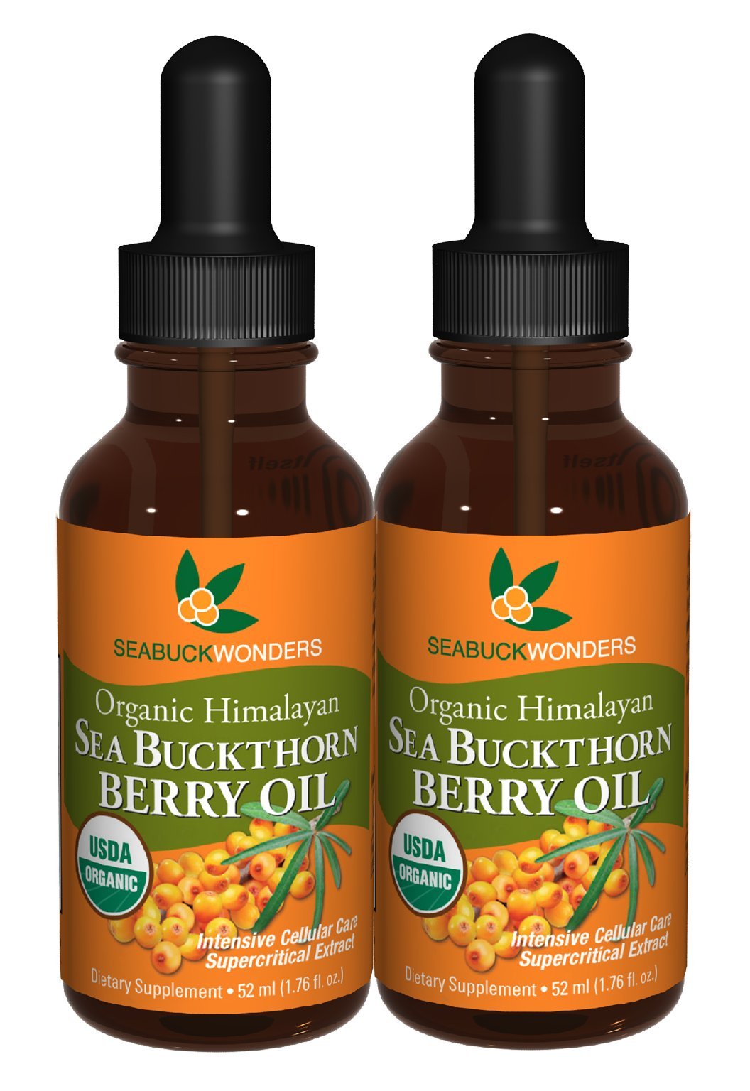 Seabuckwonders Sea Buckthorn Berry Oil Omega 7 - 3.5 Fl Oz
