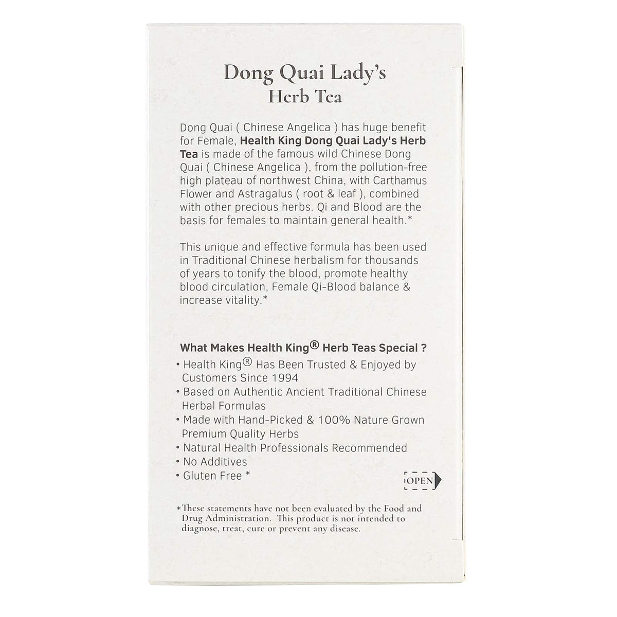 Health King Dong Quai Lady's Herb Tea - 20 Bags - image 3