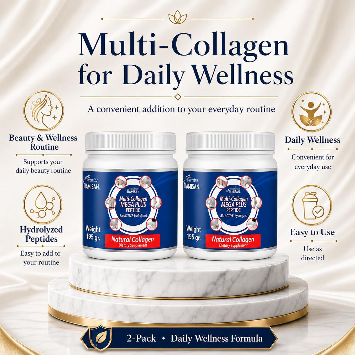 Vitamisan Multi-Collagen Peptides Powder - 30 Servings - image 5