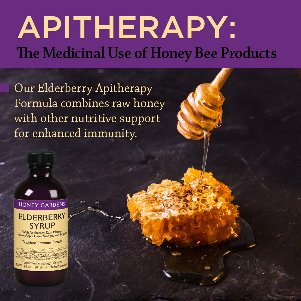 Honey Gardens Elderberry Syrup with Raw Honey & Propolis - 4 Fl Oz (2pk) - image 3