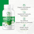 OS Organic Side Organic Wheatgrass Capsules - 120 Count - image 5