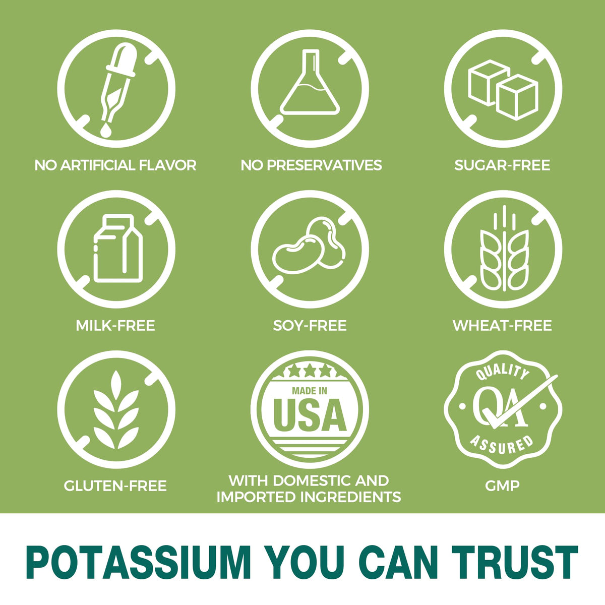 Vitamin World Potassium 99 mg - 250 Vegetarian Caplets - image 8