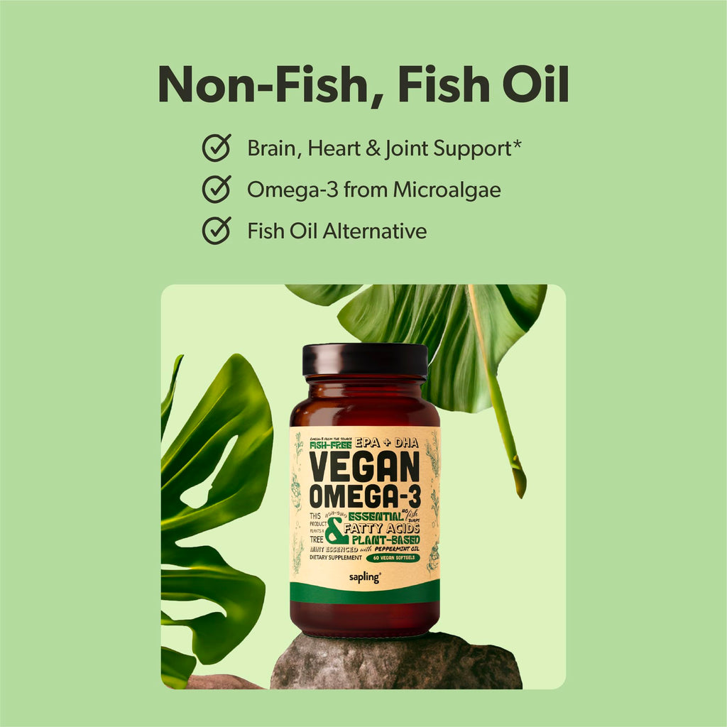 Sapling Vegan Omega-3 Plant Based DHA & EPA - 60 Softgels - image 3