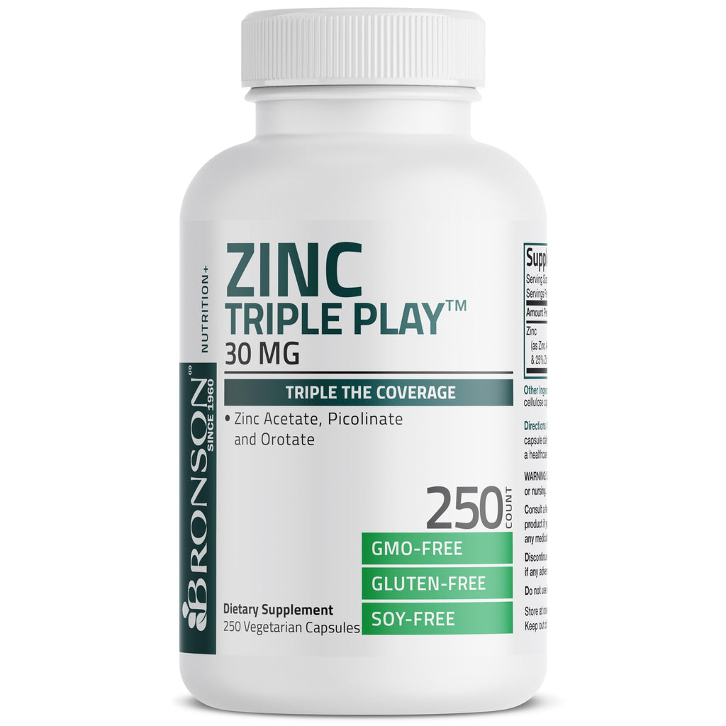 Bronson Triple Play Capsule Zinc Immune