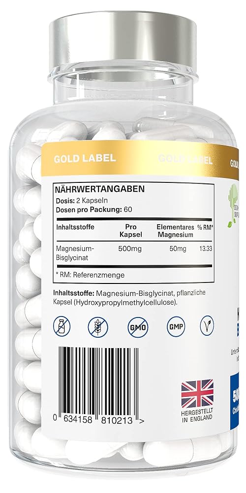 Brainpower Supplements Magnesium Bisglycinate 500mg - 120 Capsules - image 4