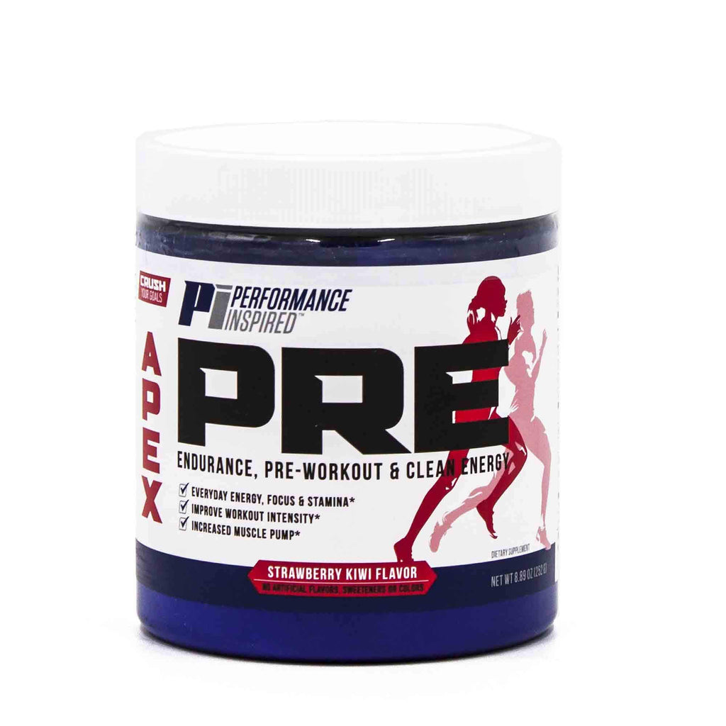 PERFORMANCE INSPIRED APEX Pre-Workout Powder Strawberry Kiwi - 1lb